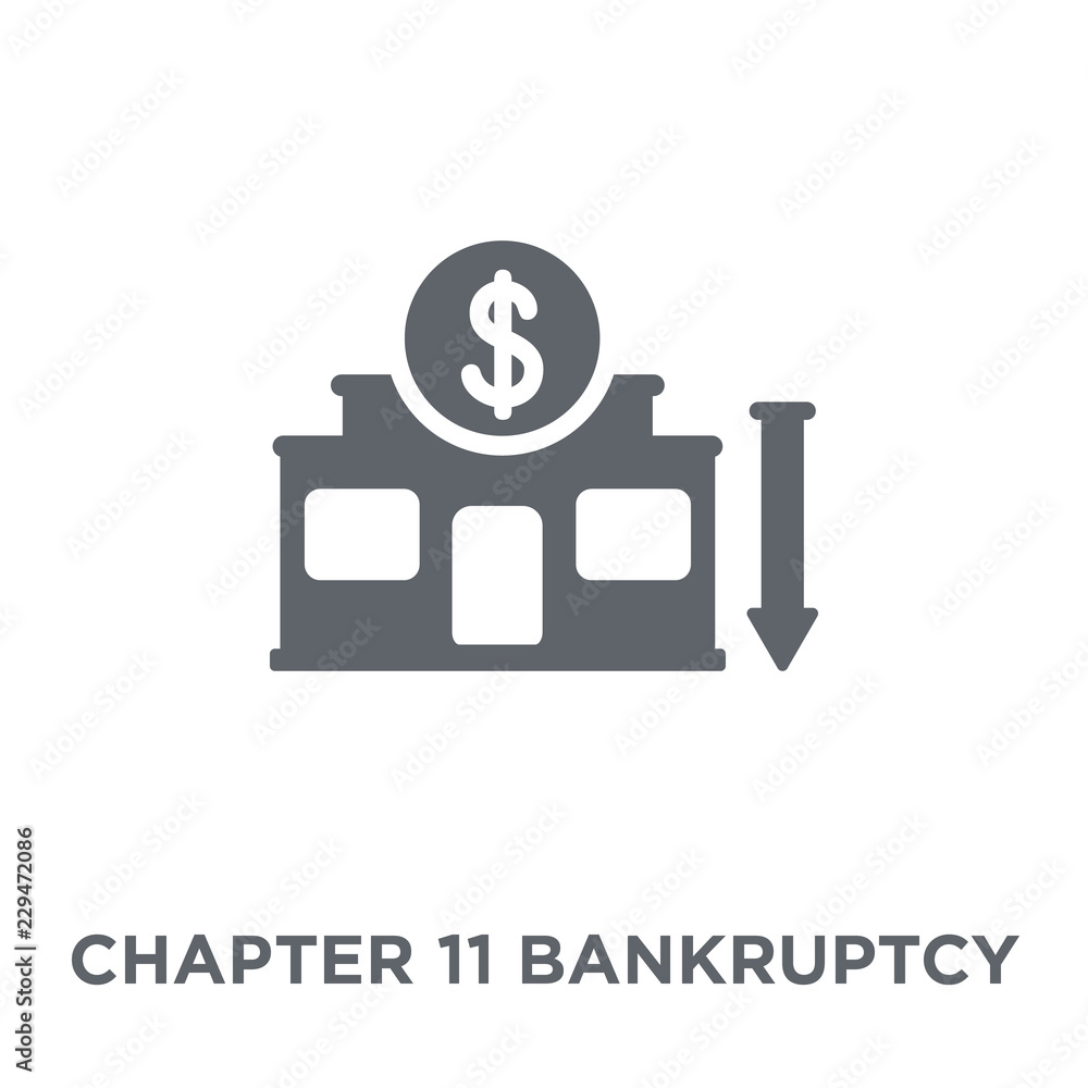Chapter 11 bankruptcy icon from Chapter 11 bankruptcy collection. Stock  Vector | Adobe Stock, image size:1000x1000