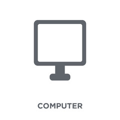Wall Mural - computer icon from electronic devices collection.