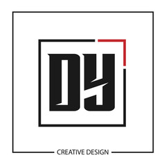 Initial Letter DY Logo Template Design