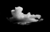 Fototapeta Niebo - Clouds on black background