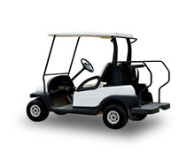Golf Cart Golfcart Isolated On White Background