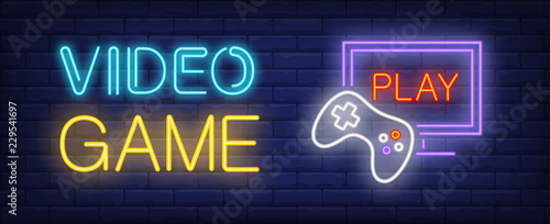 Video Game Neon Text With Game Console And Monitor Computer Games And Entertainment Advertisement Design Night Bright Neon Sign Colorful Billboard Light Banner Vector Illustration In Neon Style Stock Vector Adobe Video Game Neon Text With Game Console And Monitor Computer Games And Entertainment Advertisement Design Night Bright Neon Sign Colorful Billboard Light Banner Vector Illustration In Neon Style Stock Vector Adobe