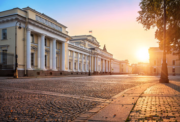 Wall Mural - Российский Этнографический музей ранним утром Russian Museum of Ethnography in the early morning