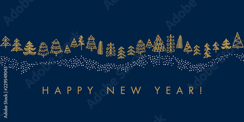Fotografía Elegant luxury style Christmas trees for cards