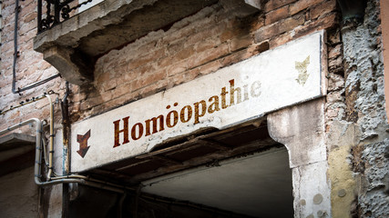 Wall Mural - Schild 383 - Homöopathie