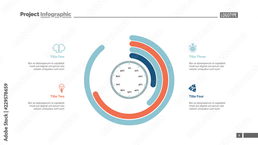 Good Informative Graph Example Informative infographics slide template. Business data. Graph, diagram ...