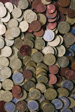 Heap Of Various Coins
