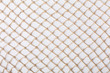 Fishnet on white background. Fishing net. Texture fishnet, seine. Dragnet, drag, trammel, sweep-net