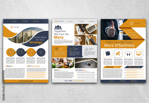 3 Business Flyer Layouts Buy This Stock Template And Explore Similar Templates At Adobe Stock Adobe Stock