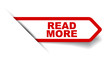 red vector banner read more