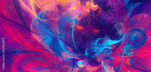 Bright artistic splashes. Abstract painting color texture. Modern futuristic ...