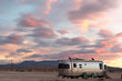 Sunset at a boondocking site near Pahrump, Nevada
