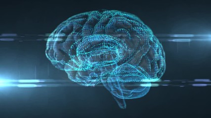 Wall Mural - brain ai artificial intelligence digital robotic deep learning computer machine