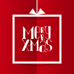 Poster - Vector Merry Christmas gift card