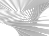 Fototapeta Perspektywa 3d - Abstract Modern White Architecture Background