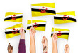 © Rawpixel.com - Hands waving flags of Brunei