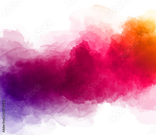 Watercolor bright colorful abstract background