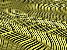 Abstract Textured Yellow Fractal Lines, Artwork For Creative Art, Design And Entertainment. Background For Brochure, Website, Flyer Design.
