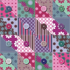 patchwork background with different patterns