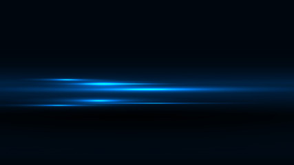 Wall Mural - blue linear lights
