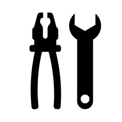 Set of icons of building tools. Vector illustration