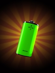 Poster - Green battery