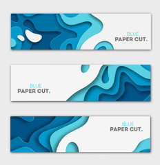 paper cut design concept for flyers, presentations and posters. vector abstract carving art. white a