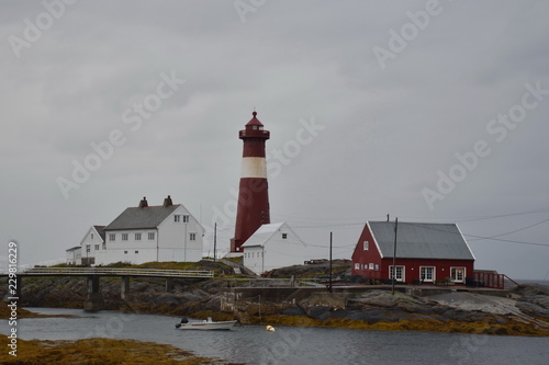 Leuchtturm Norwegen Nordland Tranoy Tranoy Fyr Insel Ebbe
