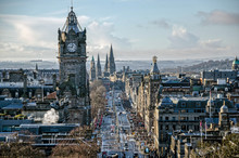 View Of Princess Street Edinburgh 
