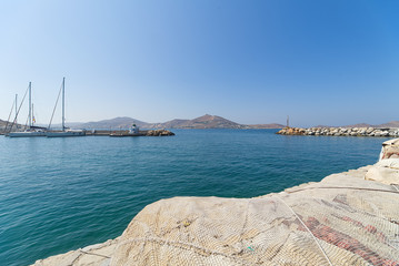 Wall Mural - Naoussa village and harbor - Aegean Sea - Paros Cyclades island - Greece