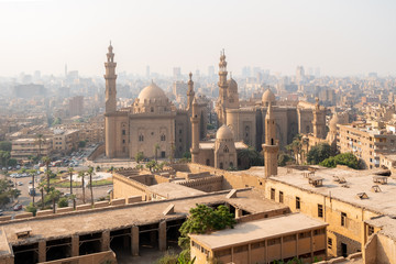 Mosques in Cairo city of Egypt landscape at day