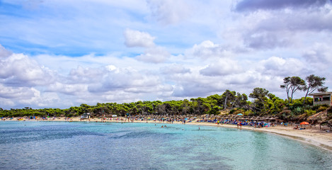 Canvas Print - Plataja deles Estanys Strand Mallorca Sand