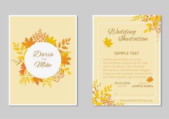 Wedding invitation template