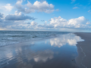 Fototapete - Idylle am Strand an der Nordsee