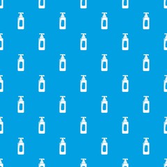 Wall Mural - Shampoo dispenser pattern vector seamless blue repeat for any use