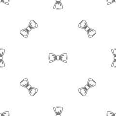 Sticker - Old bow tie pattern seamless vector repeat geometric for any web design