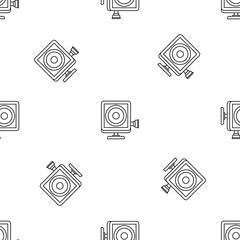 Sticker - Action camera pattern seamless vector repeat geometric for any web design