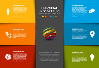 Vector multipurpose Infographic template