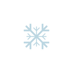 Wall Mural - snowflake icon. template christmas snowflake on blank background