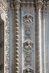 Wall Mural - Sculpture  detail from the duomo in Florence, Italy