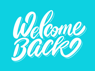 Wall Mural - Welcome back banner.