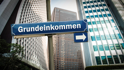 Poster - Schild 375 - Grundeinkommen