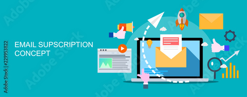 Fotomural Email marketing campaign, newsletter marketing, drip marketing