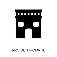 Wall Mural - Arc de triomphe icon. Arc de triomphe symbol design from Architecture collection.