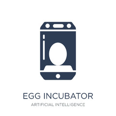 egg incubator icon. trendy flat vector egg incubator icon on whi