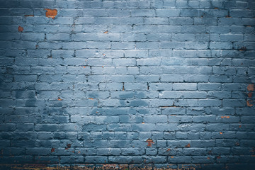 Blue Brick Wall