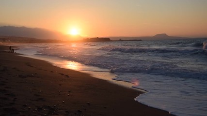 Poster - Abend bei Rethymnon, Kreta