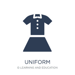 Wall Mural - Uniform icon. Trendy flat vector Uniform icon on white background from E-learning and education collection