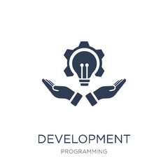 Development icon. Trendy flat vector Development icon on white background from Programming collection