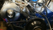 Close Up Of A Race Car Engine While Running